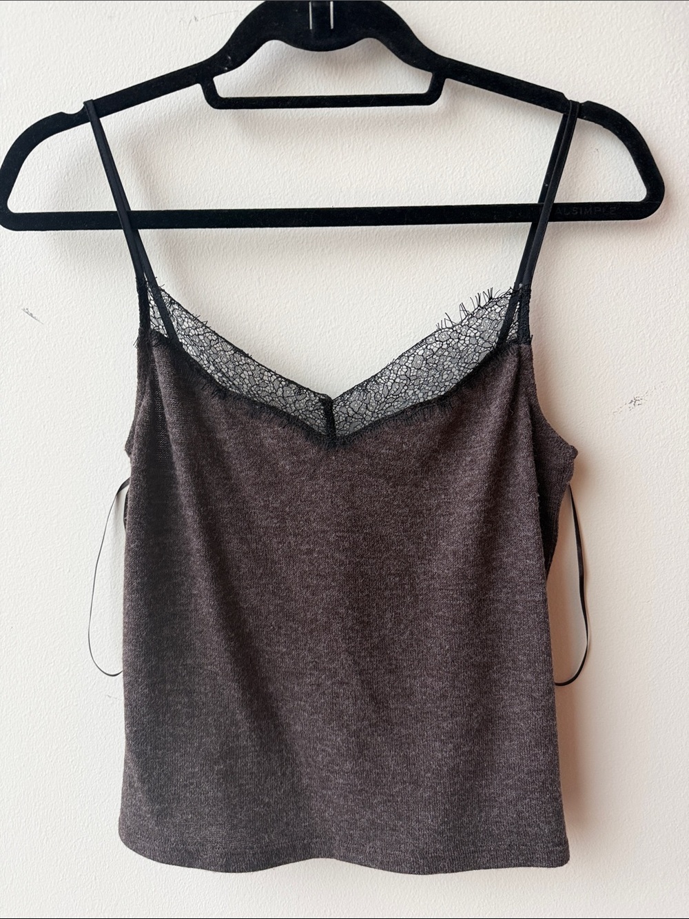 Mango Top with Lace Neck